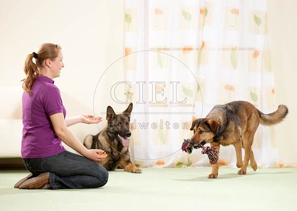 040295 Frau und Mischling