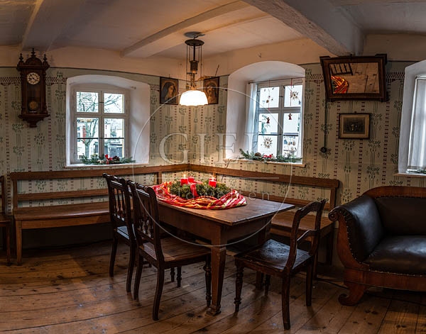 071915 Bauernstube, weihnachtlich geschmückt