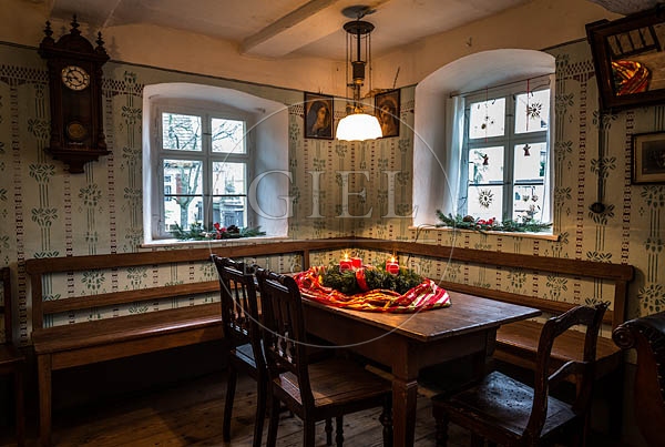 071919 Bauernstube, weihnachtlich geschmückt