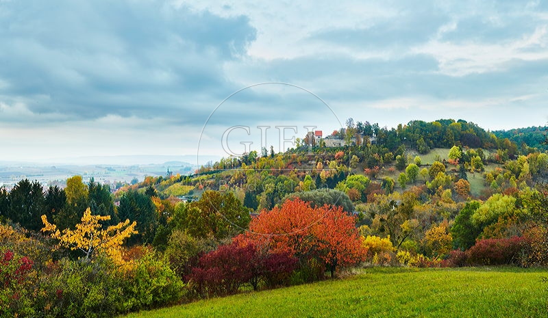 Burg Königsberg, Landschaftsaufnahme, Hassberge, Herbst 087167.jpg