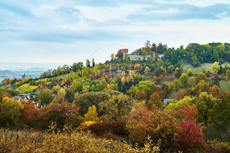 Burg Königsberg, Landschaftsaufnahme, Hassberge, Herbst 087207.jpg