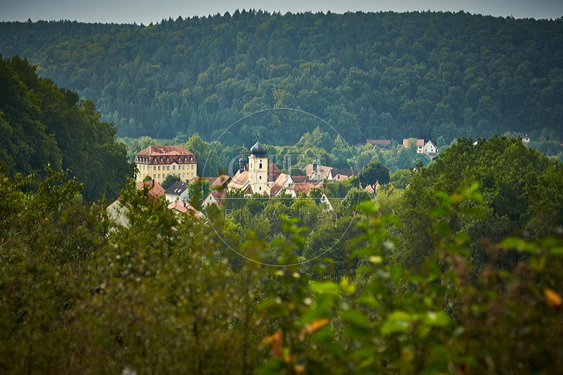 087250 Schloß und Kirche Gleisenau, Hassberge