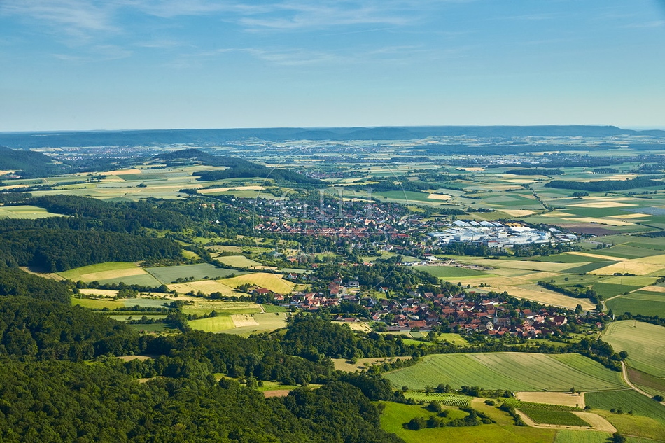 097007 Luftbilder, Königsberg, Haßberge, Unfinden