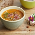 103842 Linsensuppe mit Lammwürstchen