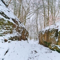 112201 Haßberge, Hohlweg bei Unfinden