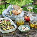113629 Antipasti mit Sommergemüse und Ziegenkäse