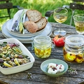 113631 Antipasti mit Sommergemüse und Ziegenkäse